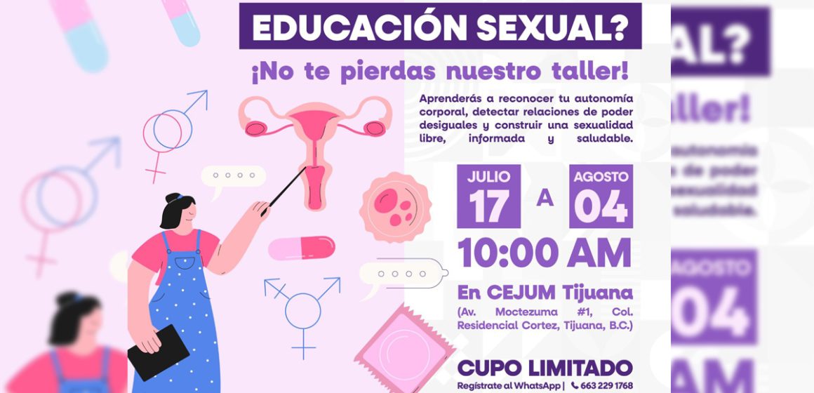 1 Inicia CEJUM taller sobre educación sexual con enfoque de derechos humanos en Tijuana