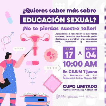 Inicia CEJUM taller sobre educación sexual con enfoque de derechos humanos en Tijuana