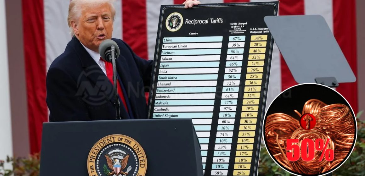 Alista Trump arancel del 50% al cobre y amenaza con 200% a farmacéuticas extranjeras