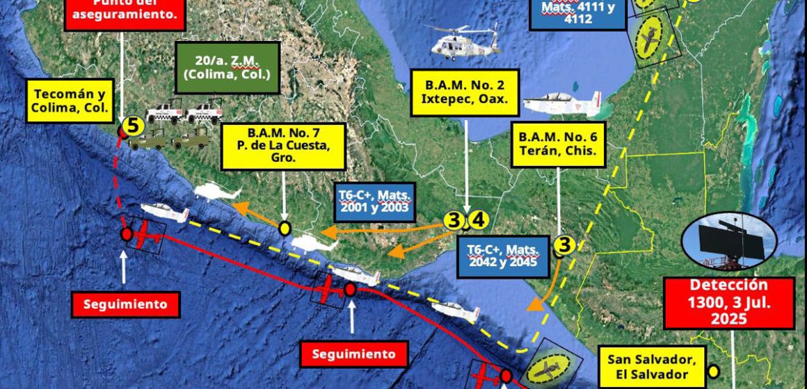1 Aclara García Harfuch operación donde se detuvo narcoaeronave tras tensiones diplomáticas con El salvador
