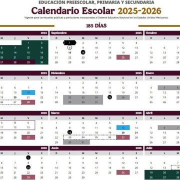 2 Ajusta SEP calendario escolar 2025‑2026 con menos días de clase y más vacaciones