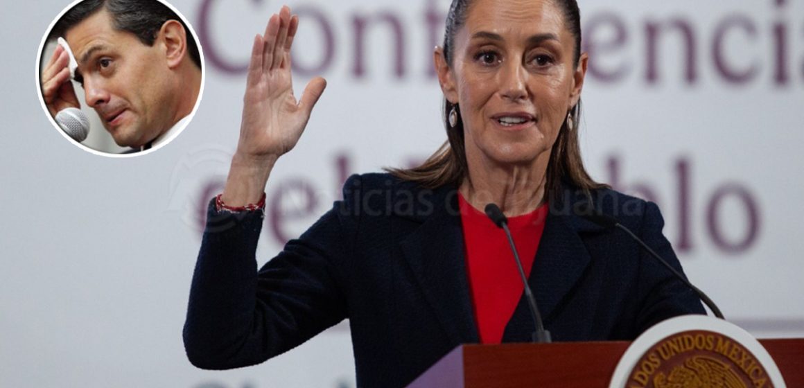 Sheinbaum responde a acusaciones de corrupción de Peña Nieto por “Pegasus”