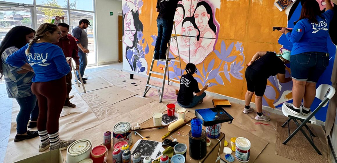 Inicia la creación de mural comunitario en el CEJUM Mexicali