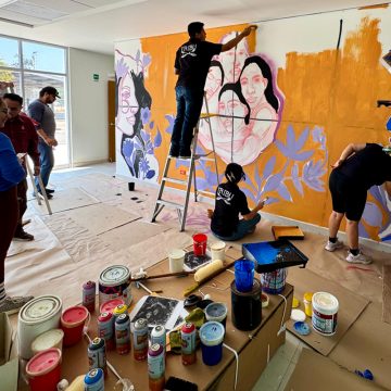 Inicia la creación de mural comunitario en el CEJUM Mexicali
