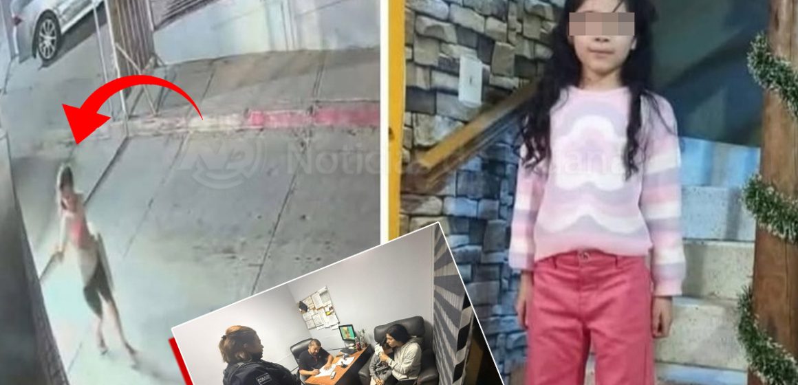 Localizan sana y salva a niña de 8 años extraviada en Tijuana 