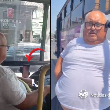 897 Exhiben a chofer viendo pornografía; IMOS lo sancionará con el retiro permanente de su licencia