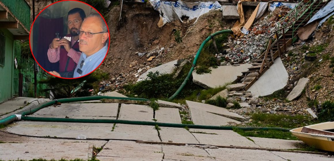 9 Titular de CESPT Se reúne con colonos afectados por deslizamientos en Sánchez Taboada