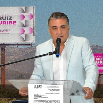 Desecha IEEBC denuncia contra Ruiz Uribe por campaña masiva de espectaculares 