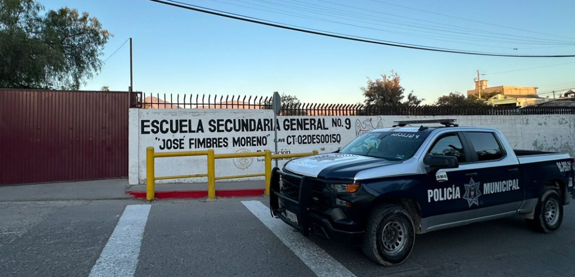 dfg Realizan recorridos preventivos en planteles escolares para prevenir delitos