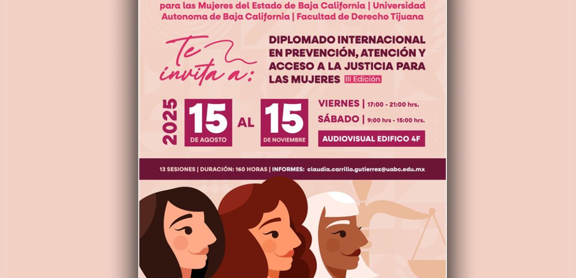 gd CEJUM anuncia 3ª Edición de Diplomado en justicia para mujeres