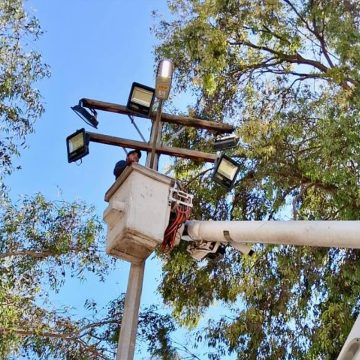 gdf Atienden solicitud de alumbrado público en Valle de las Palmas