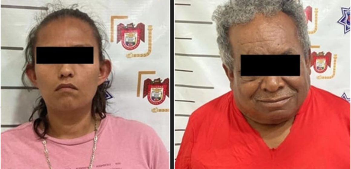 Detienen a dos personas en taxi con droga; vehículo estaría ligado a un homicidio