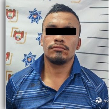 Detiene a sujeto por agredir a hombre con objeto punzocortante