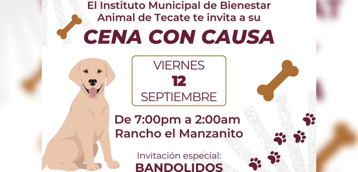 IMBAT invita a “Cena con Causa” en beneficio del nuevo Centro de Bienestar Animal