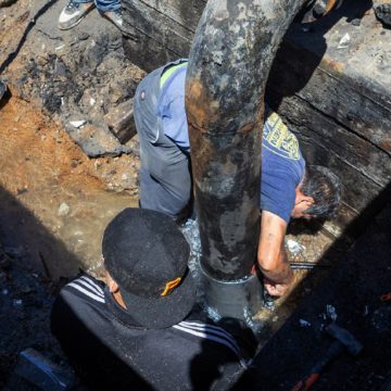 Repara Cespt fuga de agua en bulevar Josefa Ortiz de Domínguez