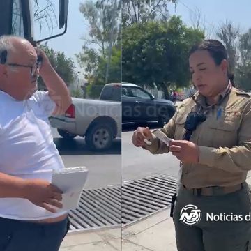 rrrrrrrrr Se agrava situación de chofer que veía pornografía; le descubren licencia falsa