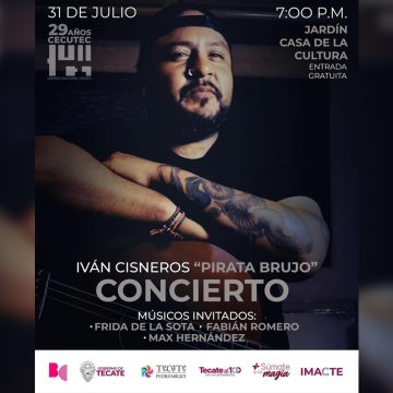 tkt IMACTE invita al concierto de Iván Cisneros “Pirata Brujo” este jueves 31 de julio