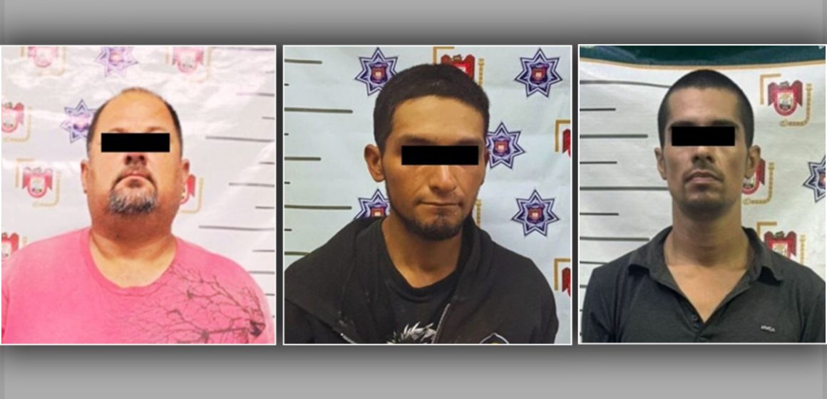 vcb Aseguran a tres hombres por homicidio, robo de vehículo y narcomenudeo