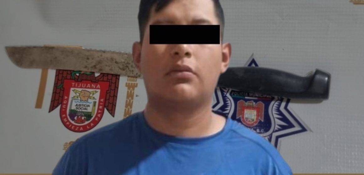 vxc Hombre detenido en Tijuana por agredir y amenazar a mujer con cuchillo