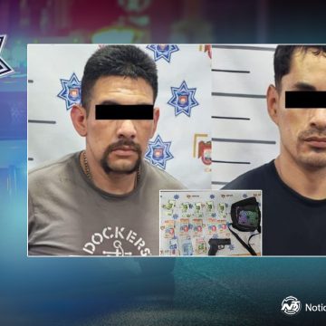 Detienen a dos personas por robo con violencia a tienda de abarrotes