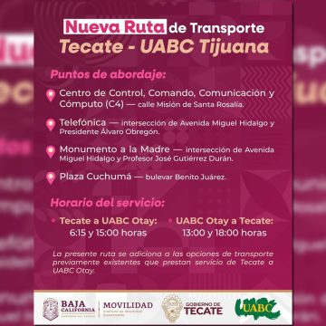 1 Garantizan transporte escolar Tecate – Tijuana