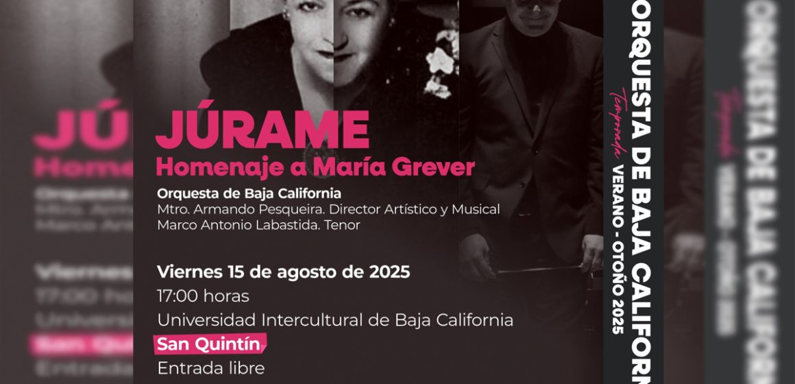 Orquesta de BC ofrecerá concierto homenaje a María Grever en San Quintín