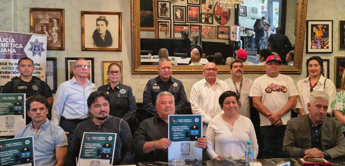 Imparte SSPCM plática preventiva a comerciantes de la Avenida Revolución