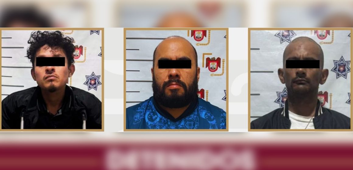 Arrestan a tres personas tras agresión con arma de fuego