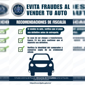 Advierte FGE sobre fraudes en compraventa de vehículos