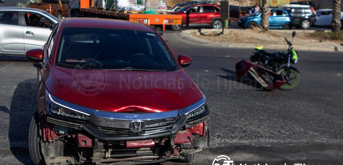 Accidente vial en Paseos del Florido genera bloqueo temporal en la circulación