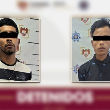 Arrestan a dos hombres por robo con violencia