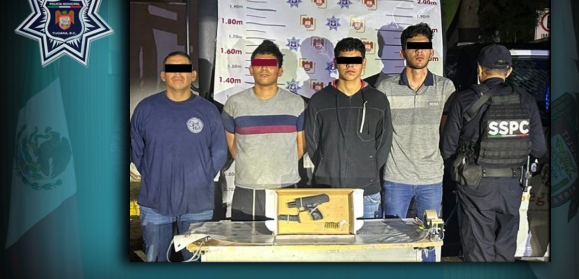 Detienen a cuatro personas armadas; uno vinculado a homicidio en Saldos Max