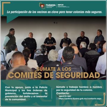 Impulsa SSPCM participación ciudadana a través de los Comités de Seguridad