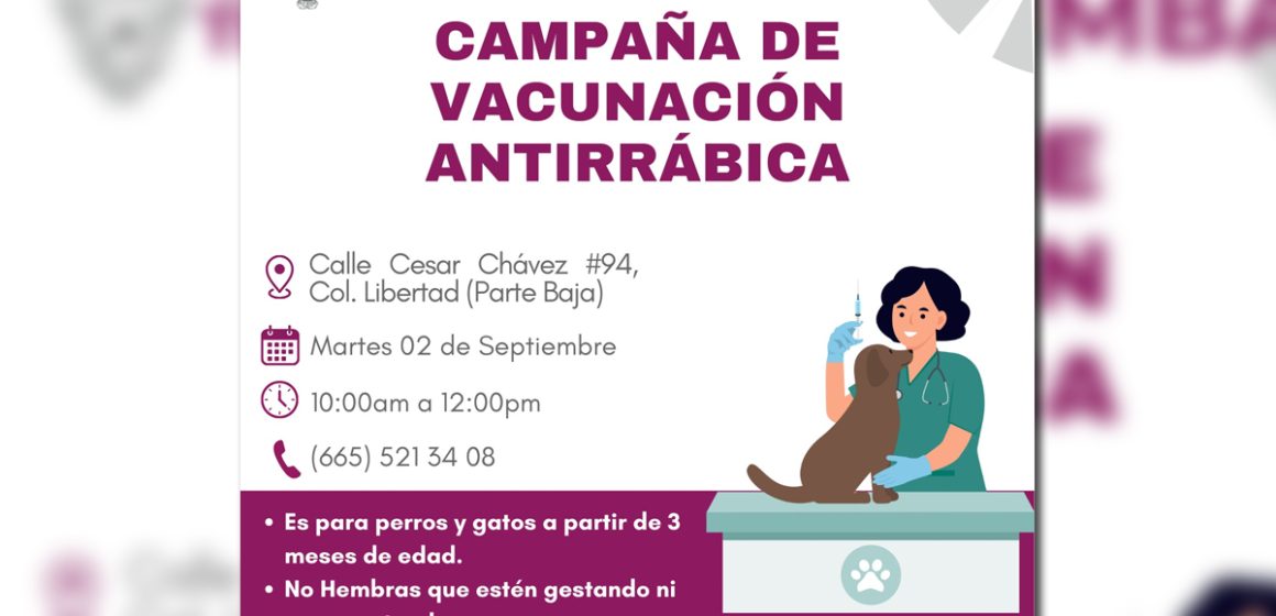 1 IMBAT acerca la campaña de vacunación antirrábica a la colonia libertad