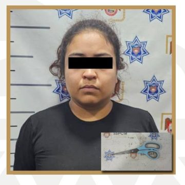 Mujer apuñala a su expareja y es detenida por la Policía Municipal