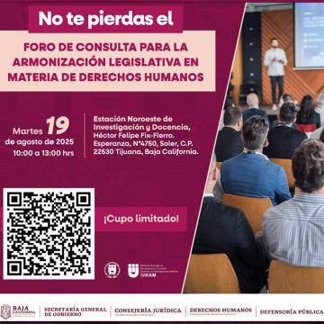 Gobierno Estatal realizará foro para armonización legislativa de derechos humanos