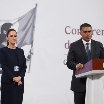 Conferencia del Pueblo Extorsión Harfuch reporta baja de 35.8% en homicidios en BC y destaca detenciones clave