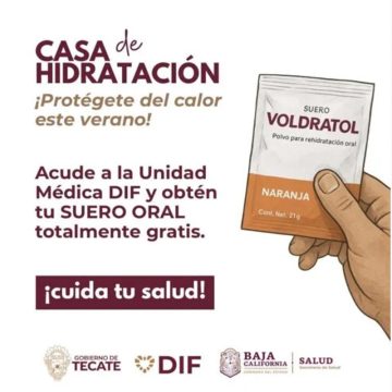Inaugura DIF Municipal de Tecate Casa de Hidratación para temporada de calor