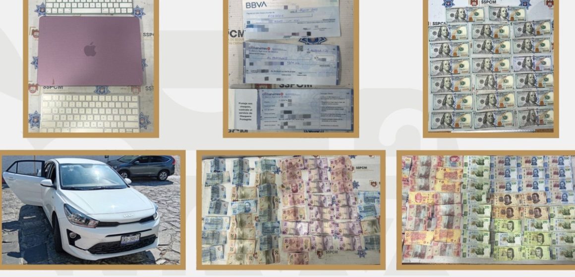 3 Arrestan a cuatro personas por robo y allanamiento en oficina