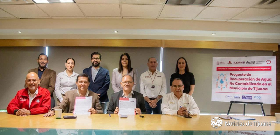 portada Firman convenio CESPT y Coca-Cola para recuperar agua en Tijuana