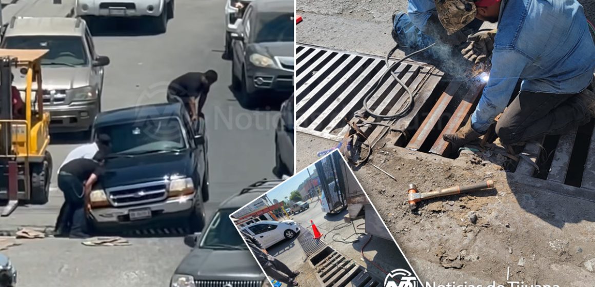 Repara CESPT pluvial vandalizado en el Florido  