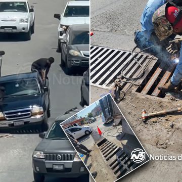 Repara CESPT pluvial vandalizado en el Florido  