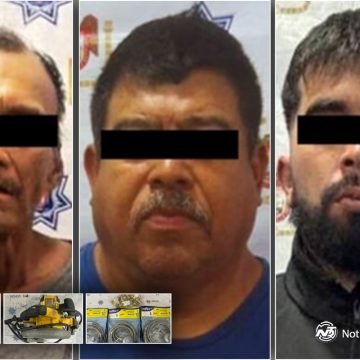 Detienen a tres personas por robos a comercios en diferentes colonias