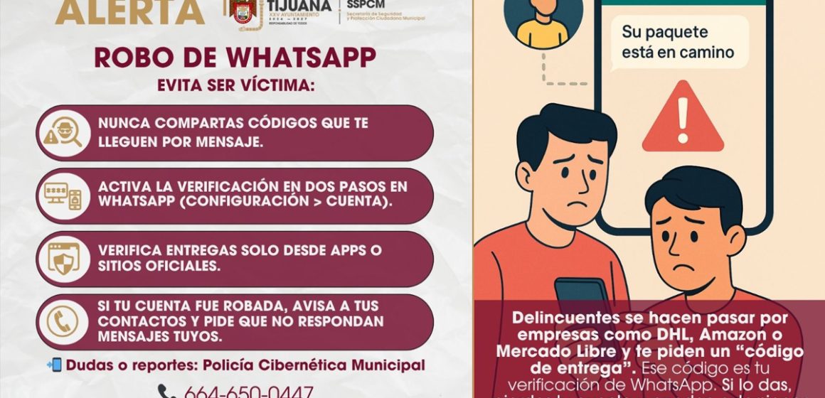 whats Emiten recomendaciones para prevenir robo de cuentas de WhatsApp