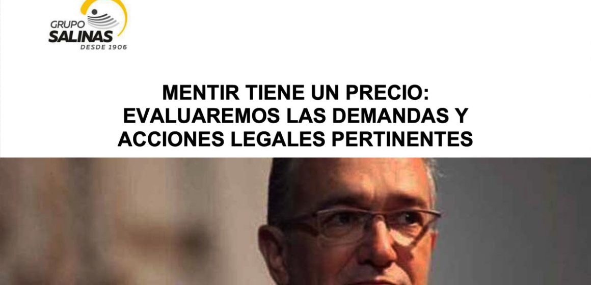 Grupo Salinas amenaza con demandar a Sheinbaum tras pago de fianza de Ricardo Salinas en EEUU