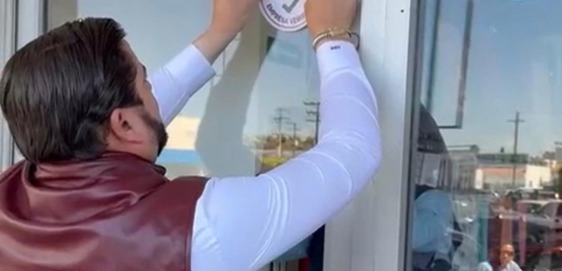 Reconoce Gobierno Municipal a empresas verificadas