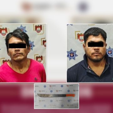 1 Policía Municipal captura a dos por allanamiento y amenazas