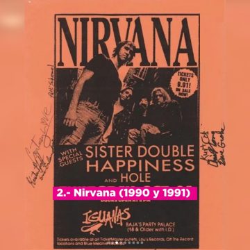 Subastarán grabación inédita de 1990 de concierto de Nirvana en Tijuana