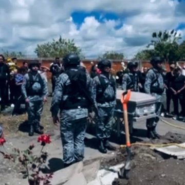 1 Despiden en Puebla a Omar Eliseo, elemento de la GN ultimado en Tijuana