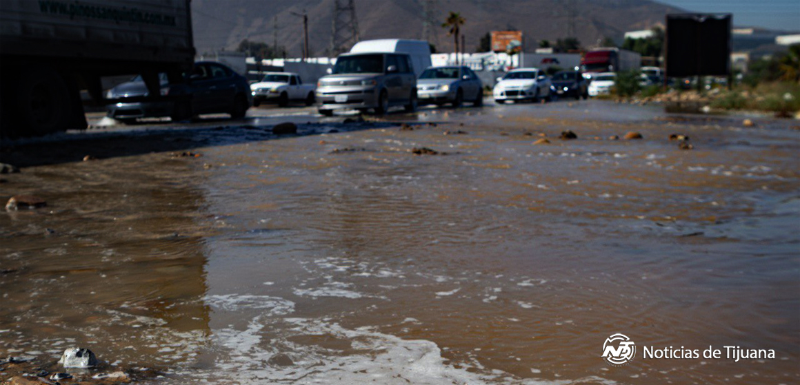 1 Fuga en acueducto deja sin agua a 41 colonias de Tijuana y Rosarito